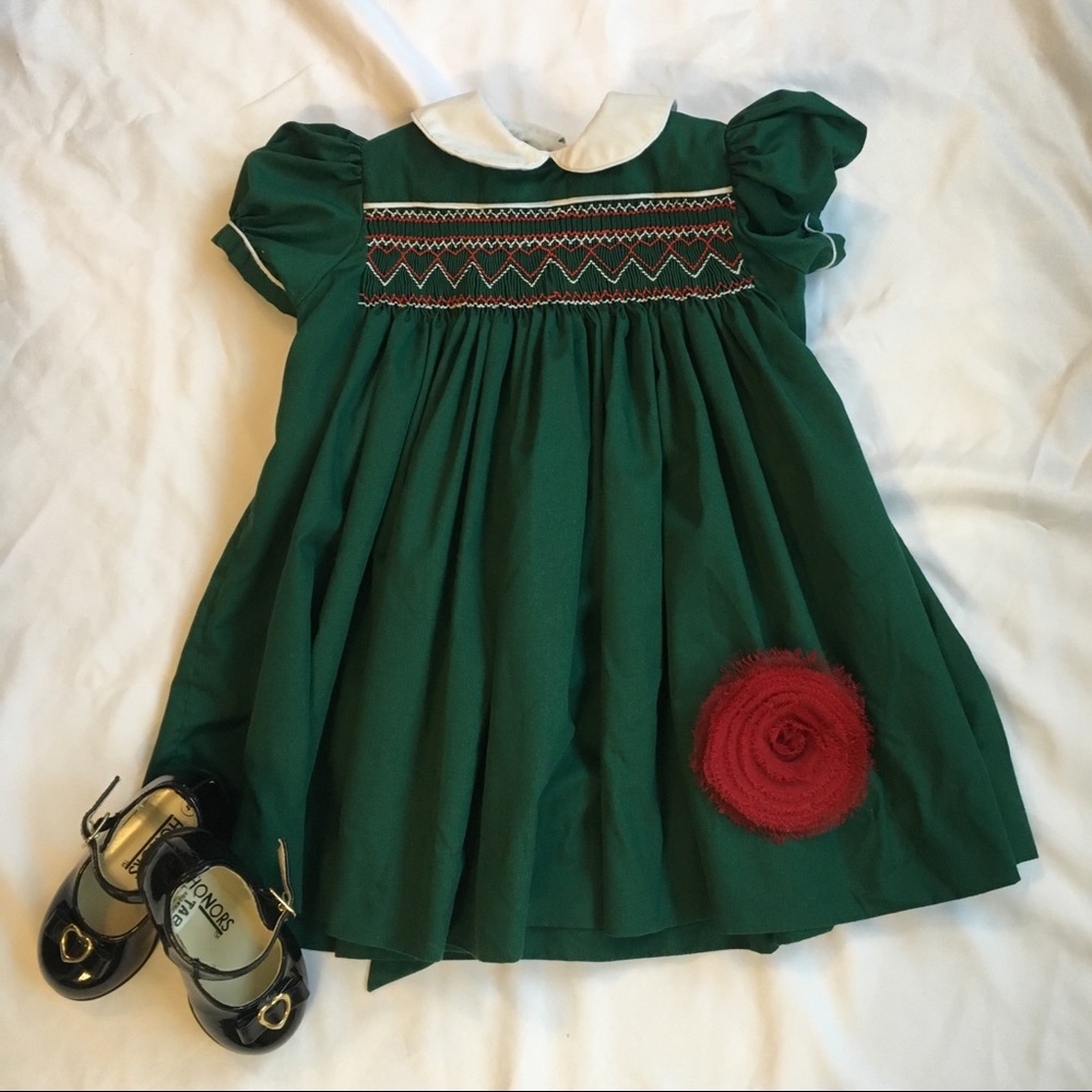 Vintage smocked dress for toddler